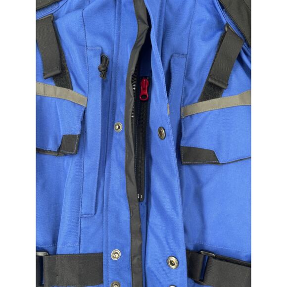 Firstgear Jaunt J2 Mens Motorcycle Jacket Small Liner Hypertex Padded Blue Black - Picture 14 of 16